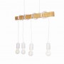 Wooden pendant lamp "Otto" with vintage and rustic style E27