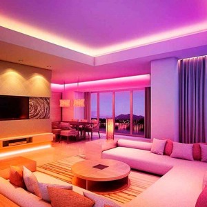 5m RGB LED strip kit with source, remote control and controller