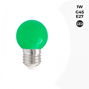LED Bulb G45 E27 1W Color LED Bulb G45 E27 1W
