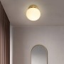 Round golden ceiling lamp