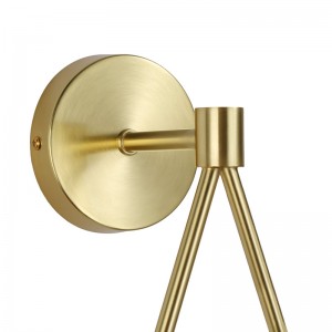 Wall sconce golden crystal ball "Clara".