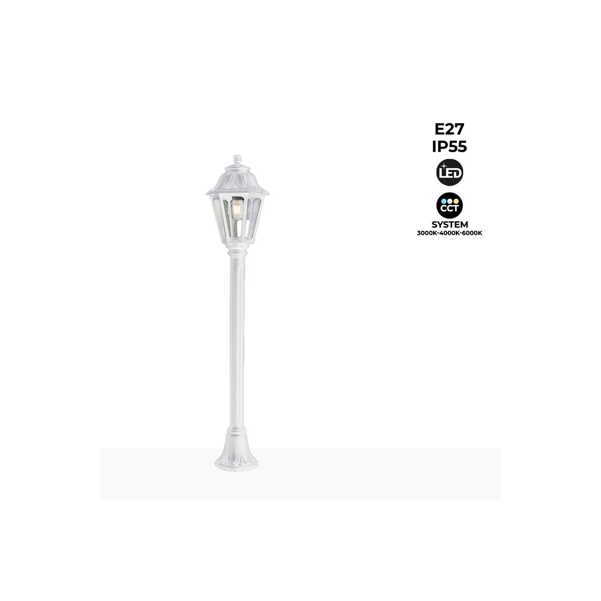 FUMAGALLI MIZAR/ANNA LED bollard lantern 110cm 6W E27 IP55