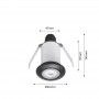 TERESA FUMAGALLI recessed floor and ceiling LED spotlight IP67