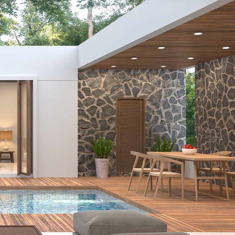 White exterior downlight White exterior downlight