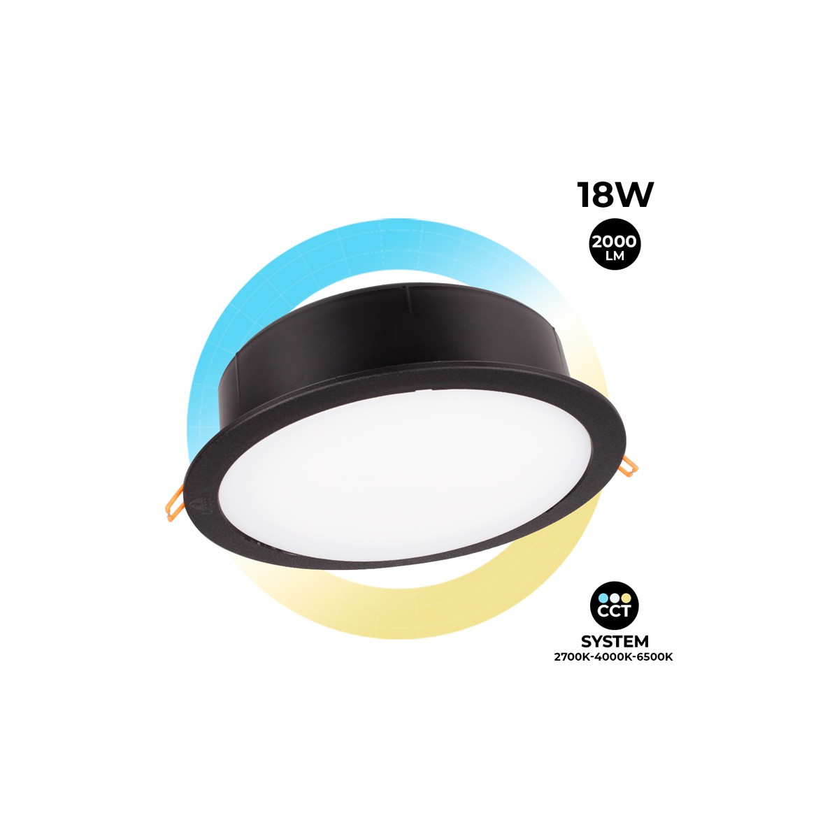 Round Waterproof Downlight CCT Fumagalli of 10W IP55