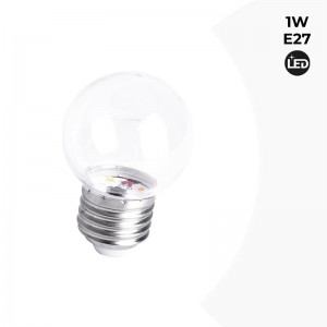 LED Bulb E27 1W Transparent