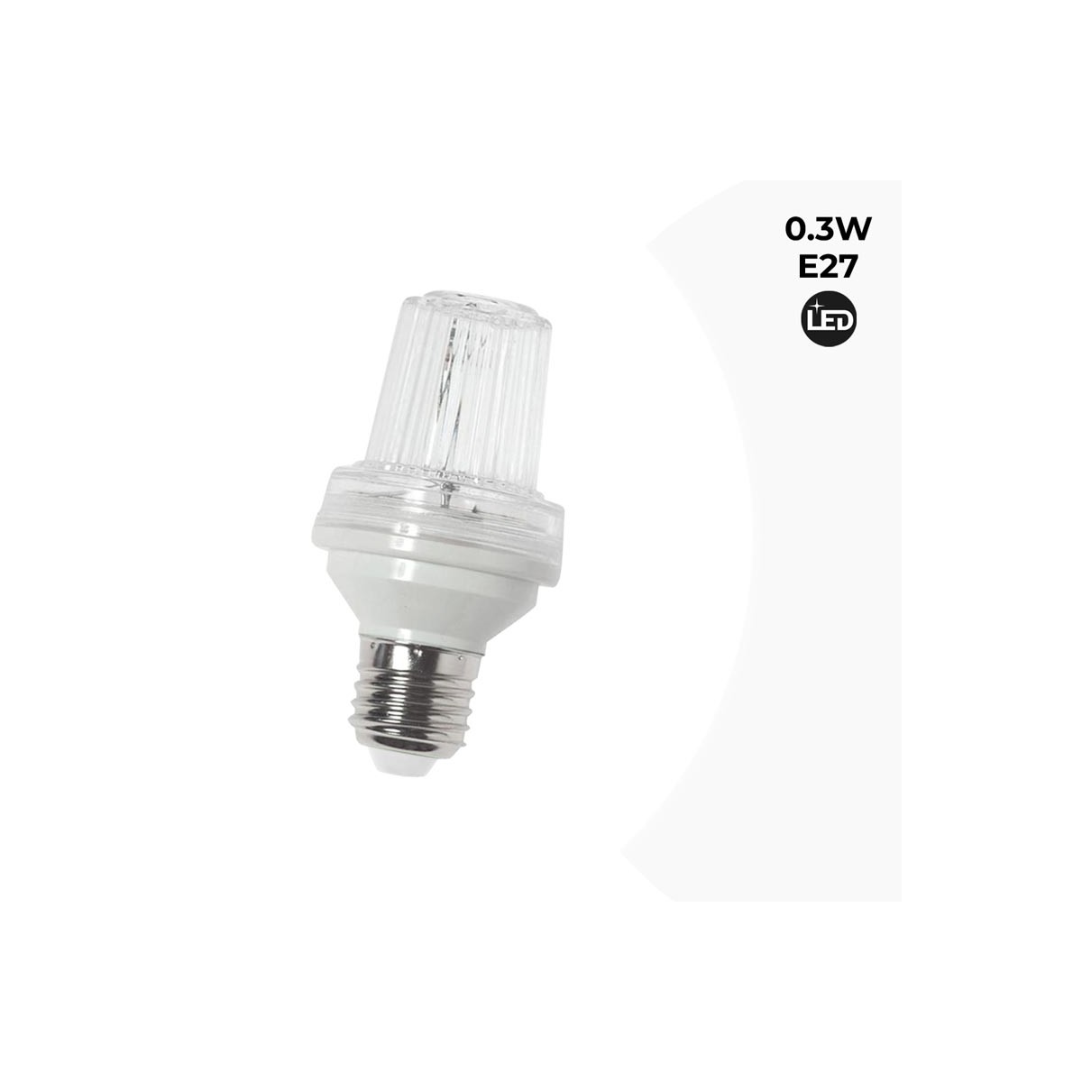 LED Strobe Effect Bulb E27 0.3W IP44