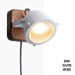 Wall light with socket and switch "MOTT" Bulb included