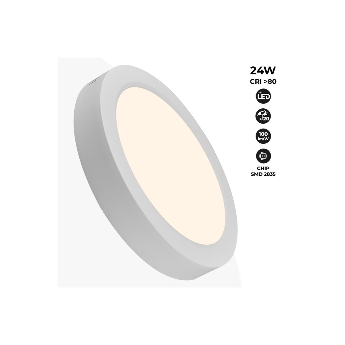 Surface mounted LED ceiling lamp 24W High Efficiency