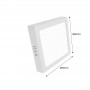 Square LED Surface Mounted Ceiling Lamp 24W High Efficiency