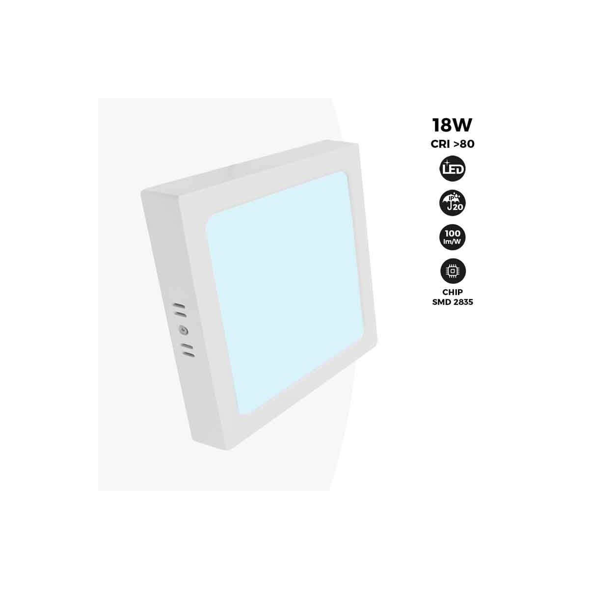 Square LED Ceiling Lamp 18W High Efficiency