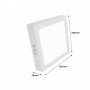 Square LED Ceiling Lamp 18W High Efficiency