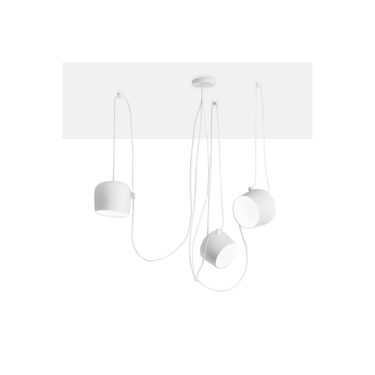 Modern triple pendant light "Blus" - E27