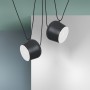 Modern gray pendant lamp "Agos" inspiration Flos Aim