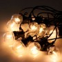 LED light garland 10 integrated bulbs - 8 meters