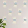 Pack of 8 Wall sconces "KURTIN" 6W dimmable light aperture