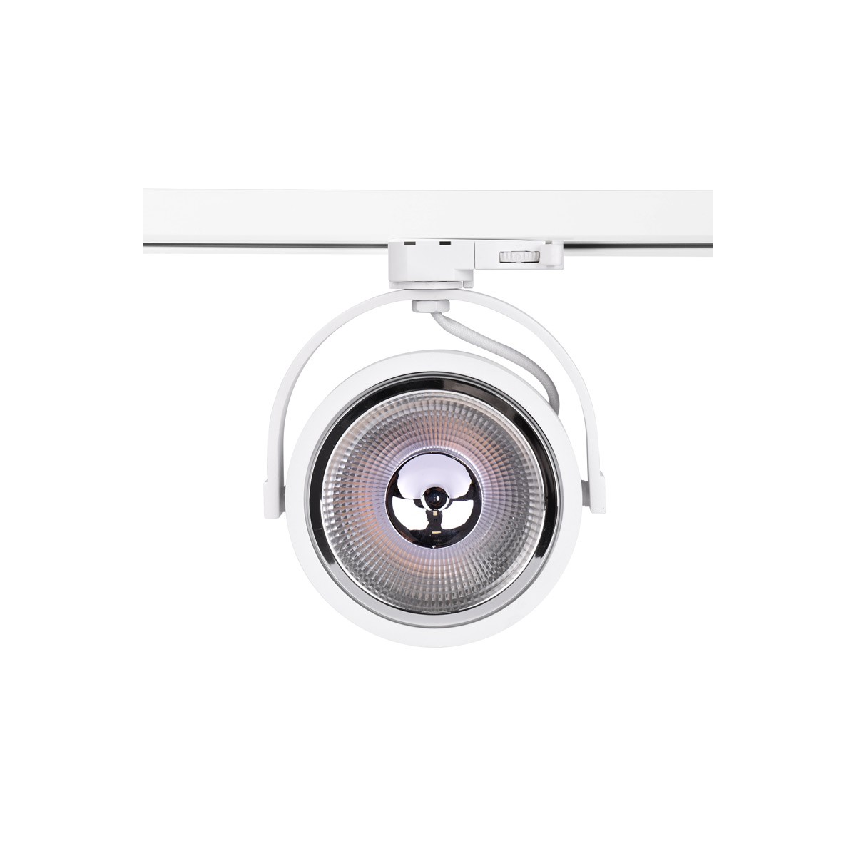 AR111 GU10 three-phase white rail mounted LED spotlight