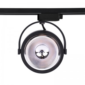 AR111 GU10 single phase black track spotlight AR111 GU10