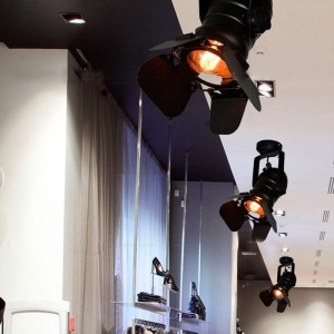 CINEMA" ceiling or wall lamp, adjustable