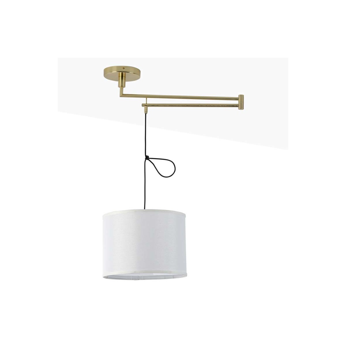 Articulated pendant lamp "NECK".