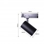 36W CCT Triac Dimmable three-phase LED track spotlight 36W CCT Triac Dimmable