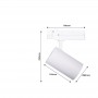 36W CCT Triac Dimmable three-phase LED track spotlight 36W CCT Triac Dimmable