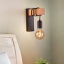 Pack of 2 Rustic wooden wall sconces "RUDER".