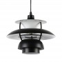 Black Design Pendant Lamp "YOHAN" E27