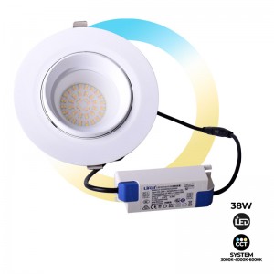 Circular LED downlight c tilting