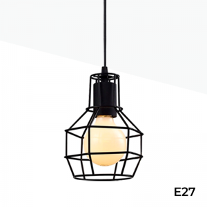 Vintage cage pendant lamp "AZOR".