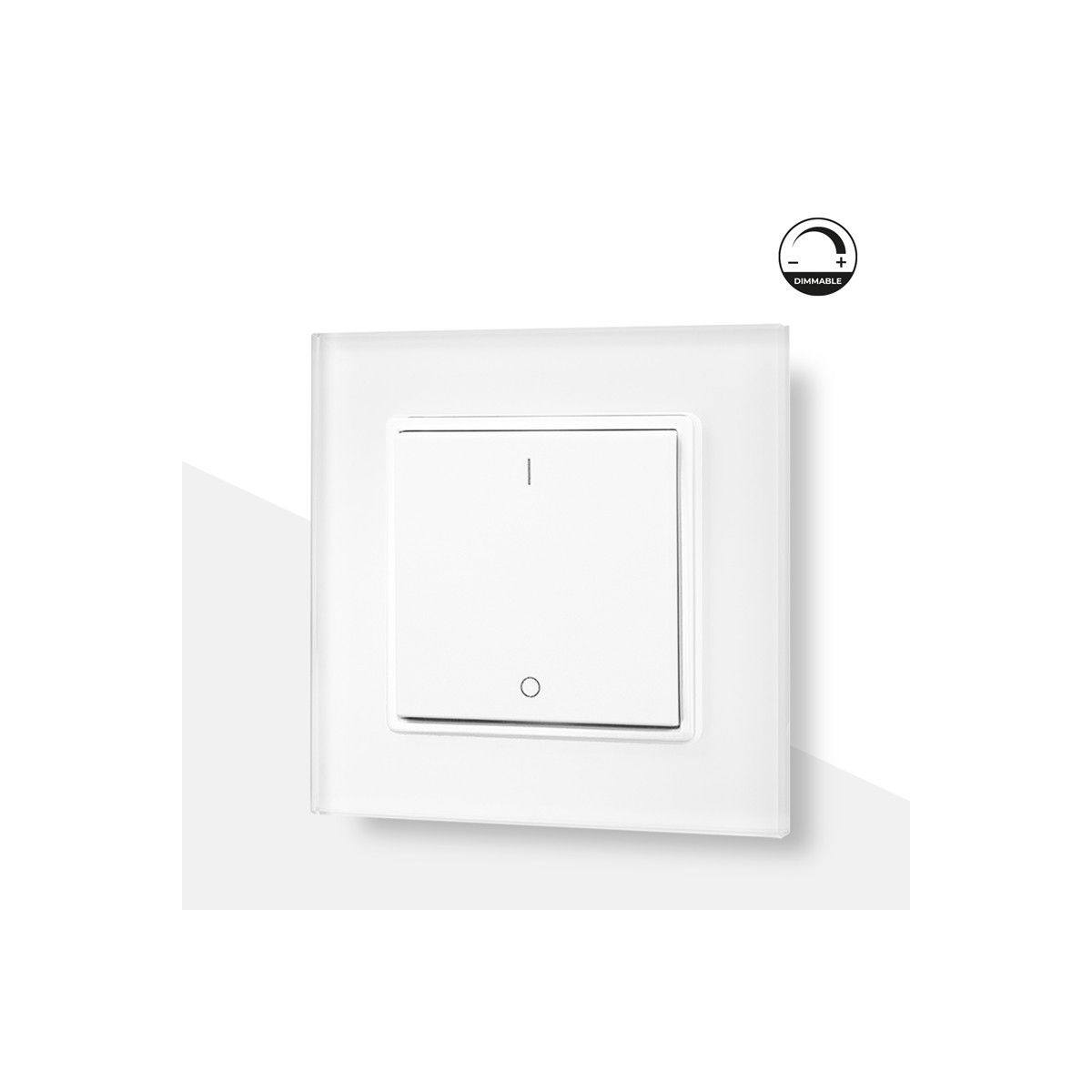 Push button mechanism RF dimmer switch for LED lighting - SUNRICHER - Easy RF