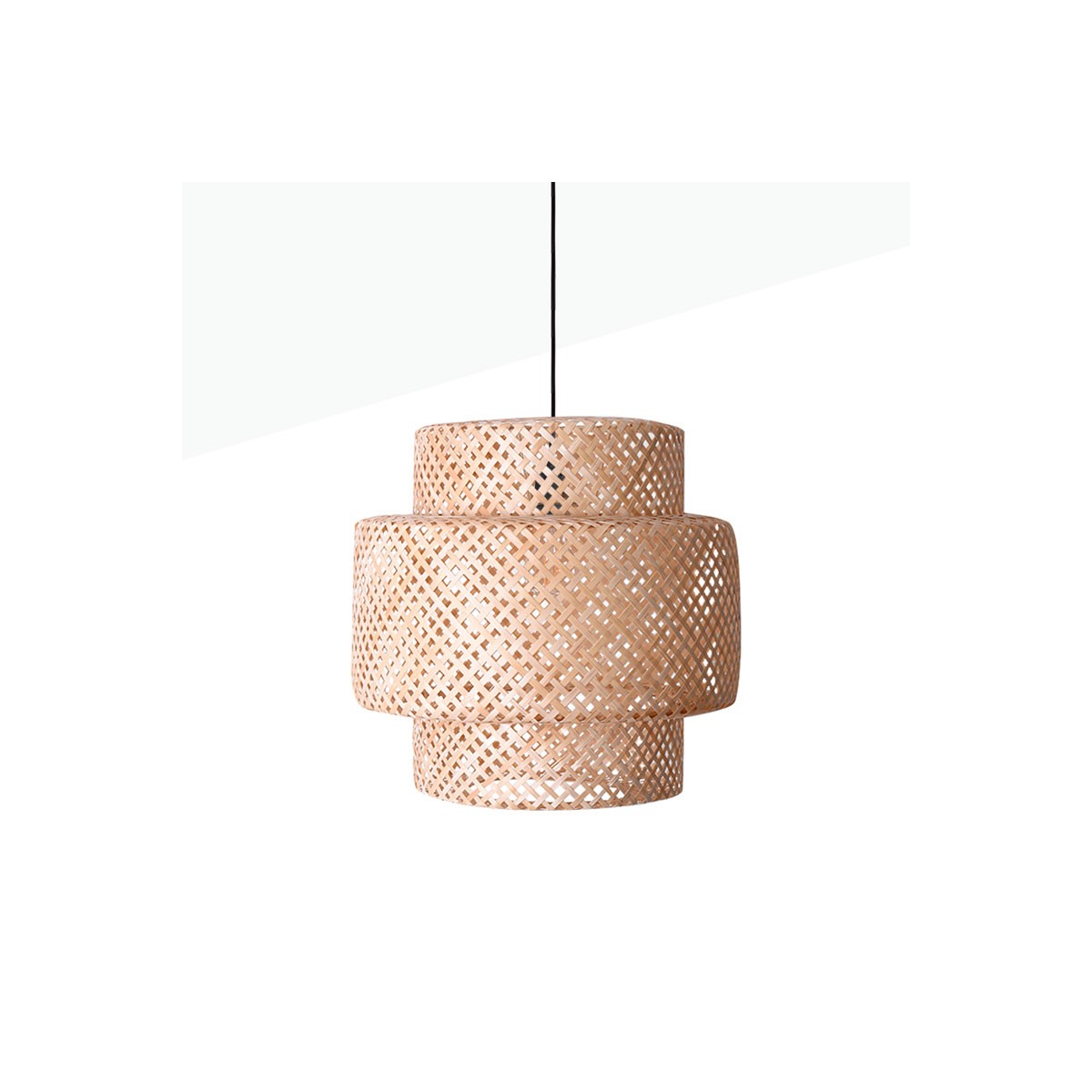 Wicker pendant lamp "ONNA".