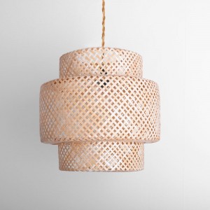 Wicker pendant lamp "ONNA".