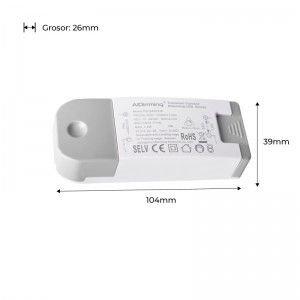 Triac dimmable DC Triac driver 12-24V 300MA