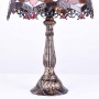 Tiffany-inspired lamp with floral mosaic in crystal