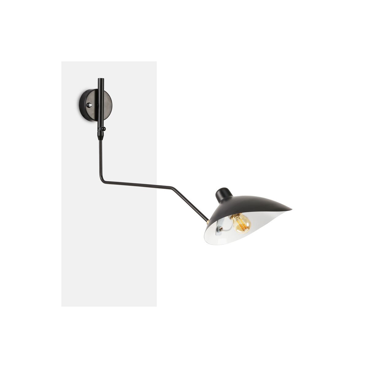 Serge Mouille Inspired Black Wall Lamp E27