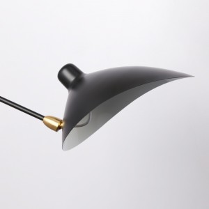 Serge Mouille Inspired Black Wall Lamp E27