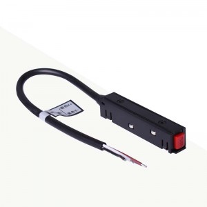 Start connector with cable for external magnetic rail source 20mm