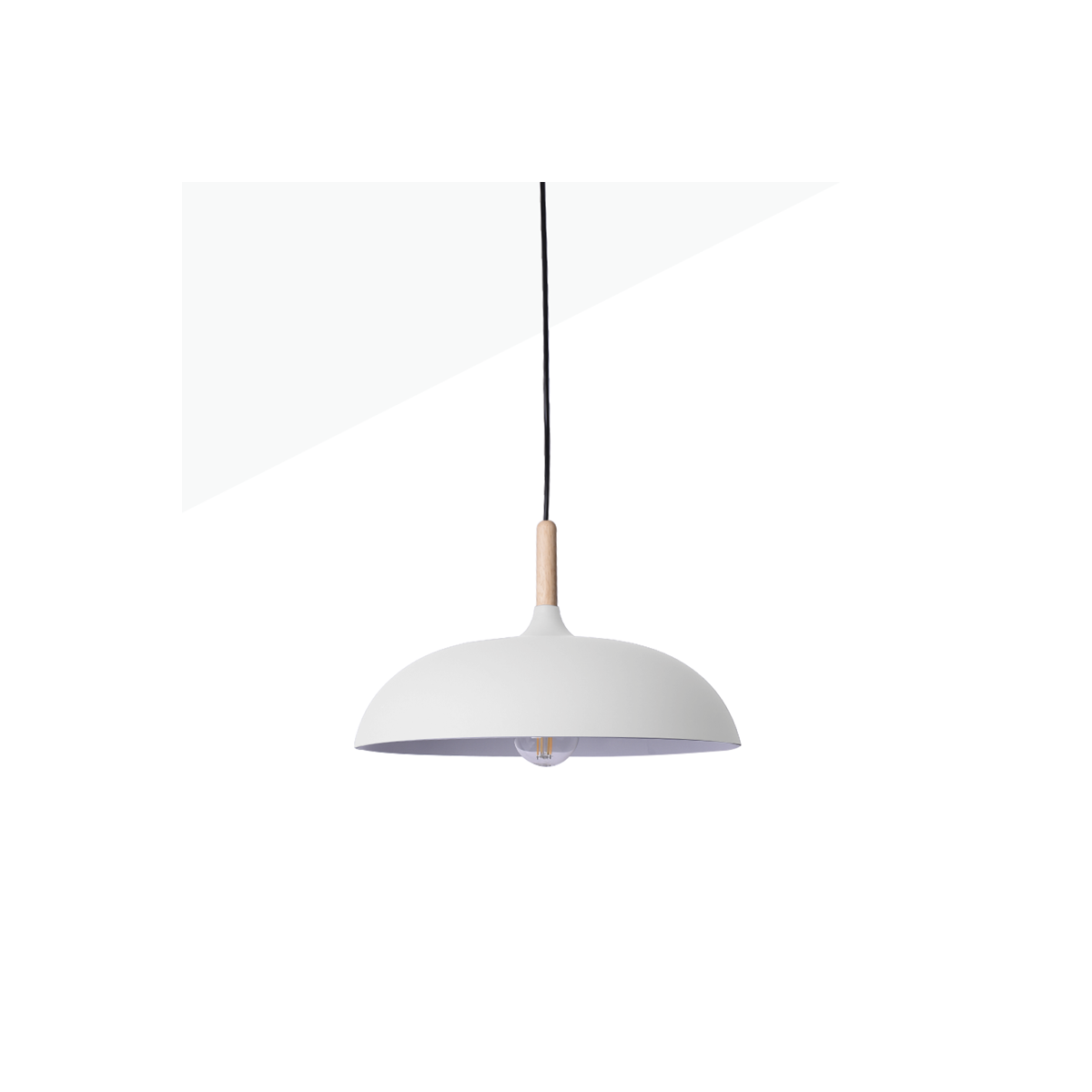 Round Wooden Pendant Lamp "MELA" Modern E27