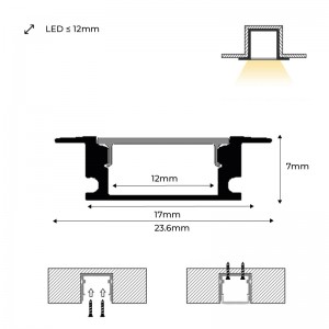 Caps for profile PXG-205