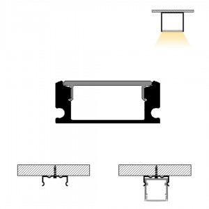 Profile surface mounting clamp PXG-204