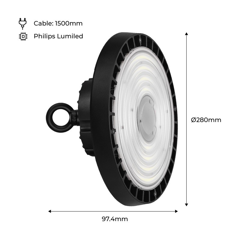 Hublot ext. blanc Ø327x113mm à détecteur LED 24W 4000K IP65 LIMARO LED