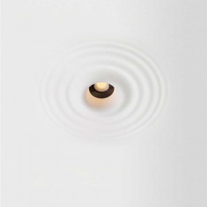 Recessed plaster ceiling light wave effect 300x300mm - GU10