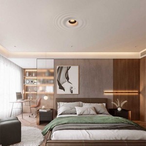 Recessed plaster ceiling light wave effect 300x300mm - GU10