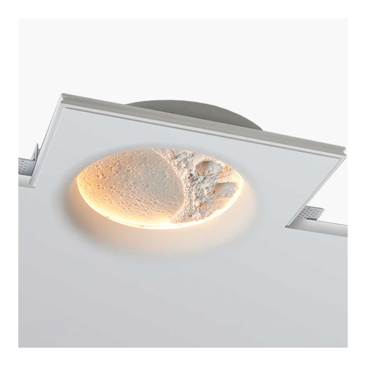 White COB 17.5W 2700K white plaster recessed lamp