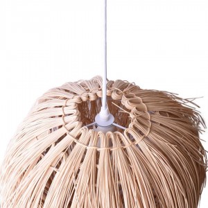 Oriental style wicker pendant lamp "TINA".