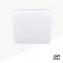 Waterproof White Square 24W LED Surface Mounted Ceiling Light 2640LM IP54