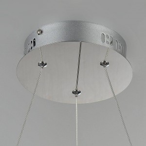 SIRKLER PENDANT LAMP NORDIC STYLE QUARTZ EFFECT 28W, NICKEL-CHROME FINISH 4000K