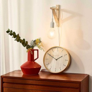 Nordic wall light "YOJO" wooden bracket and silicone pendant lamp