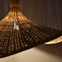 Wicker pendant lamp "Bellas".